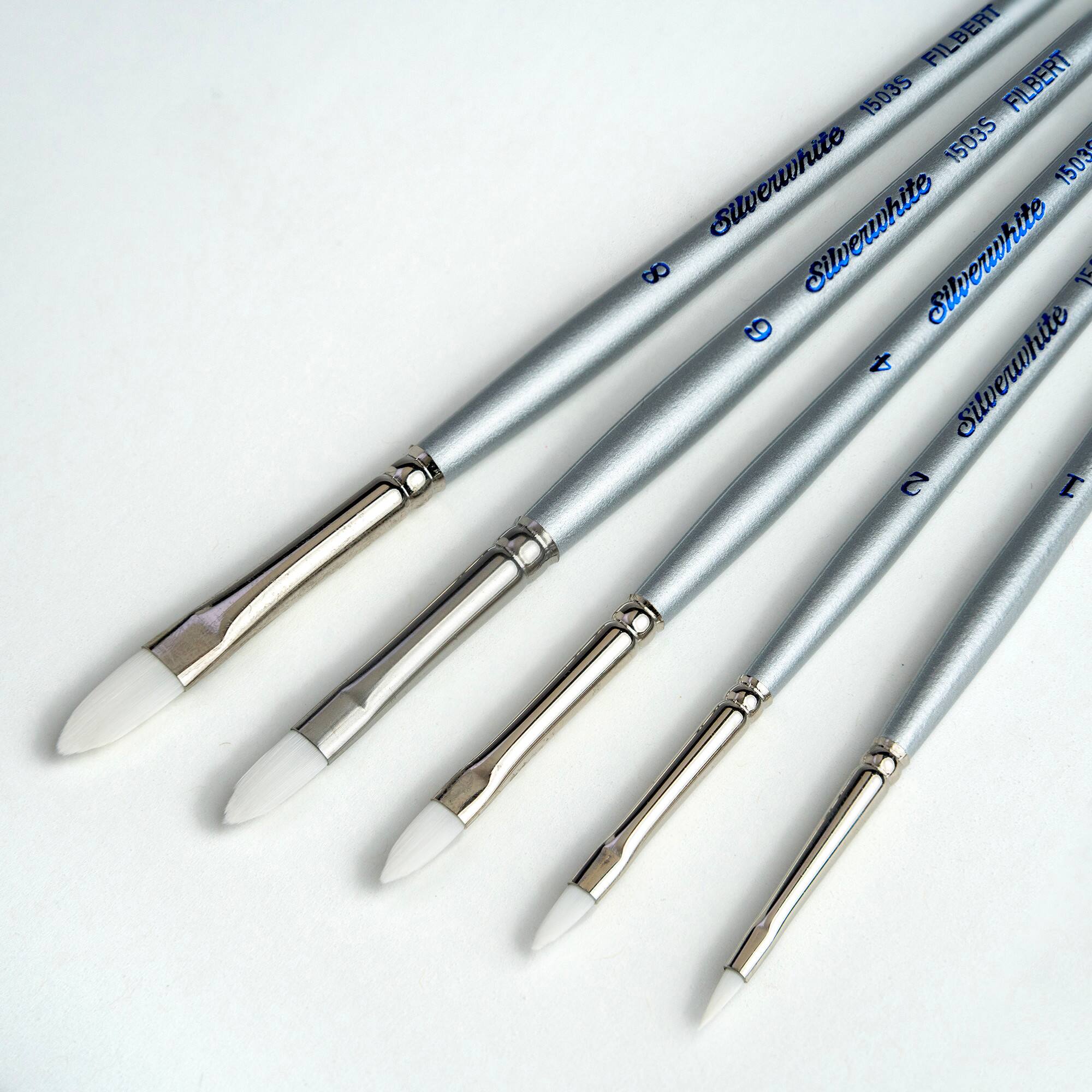 Silver Brush Limited Silverwhite® Filbert Brush Set